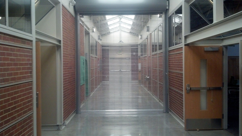 security grille hallway